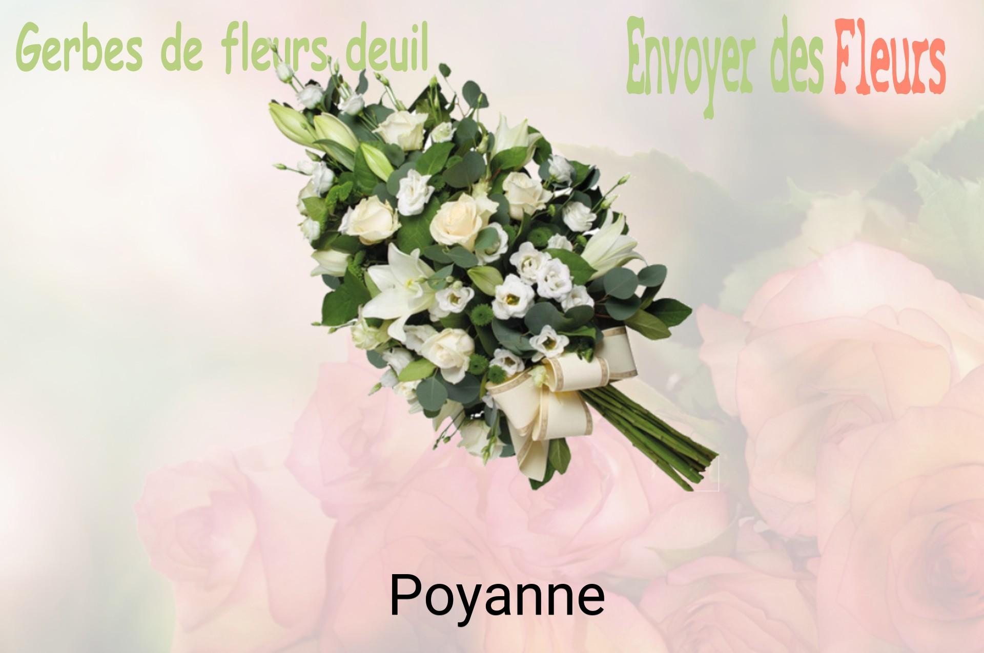 Gerbe de fleurs de deuil livrée à Poyanne
